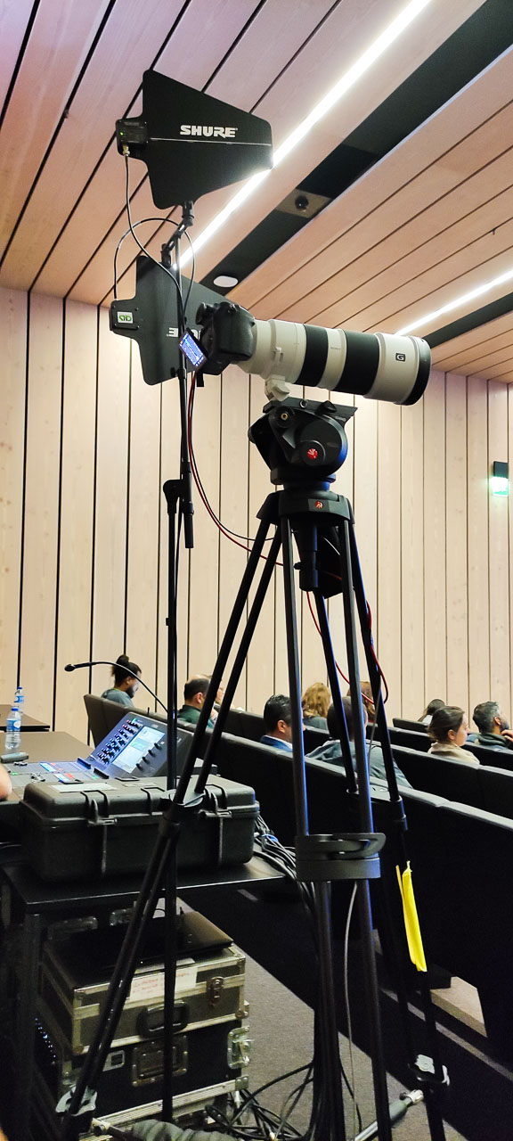 Live Streaming com Teleobjectiva 600mm.