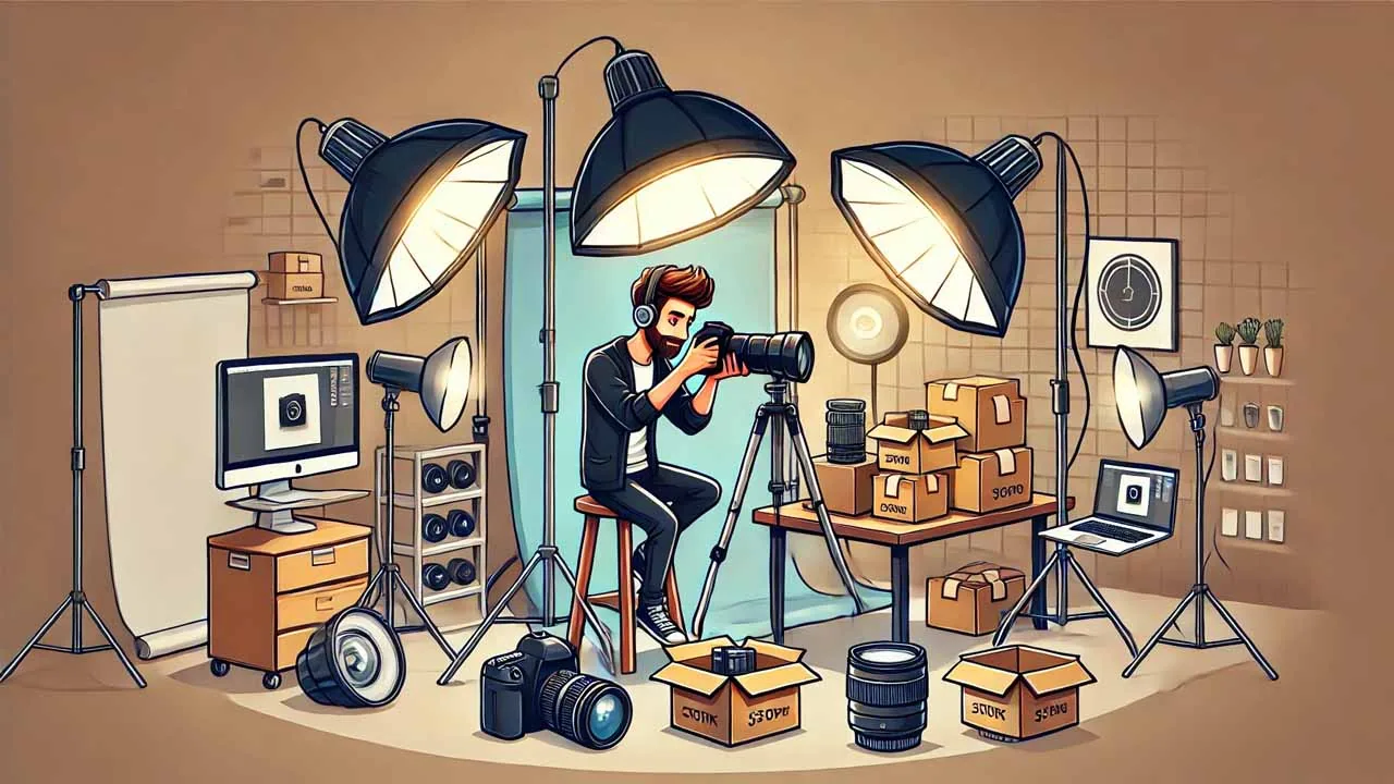 Fotografia profissional em produção da Loading